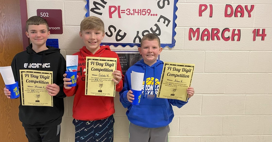 Pi Day Winners
