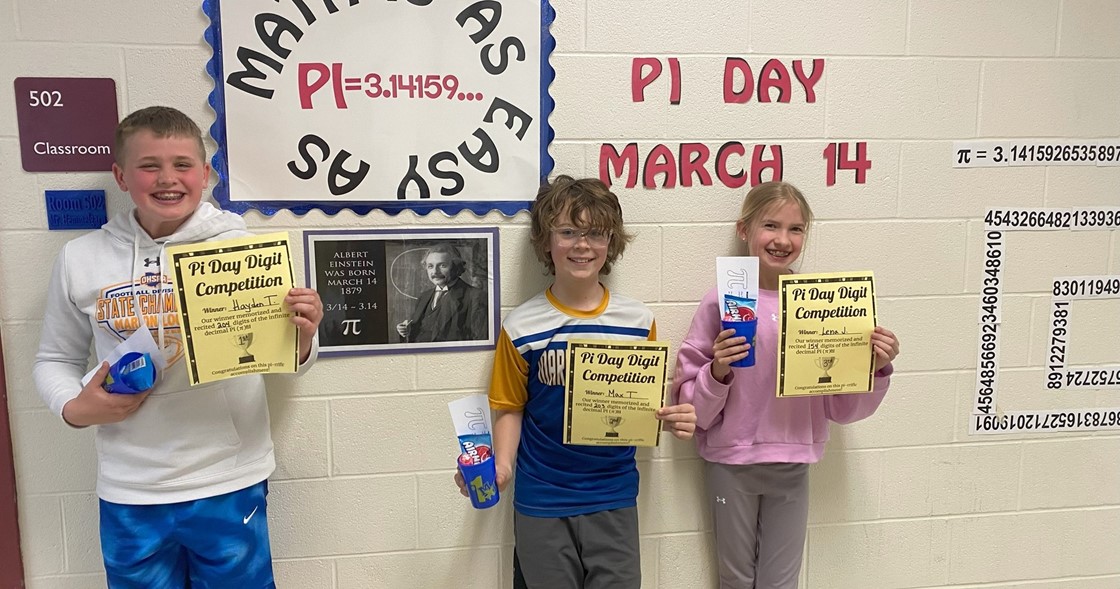 Pi Day winners