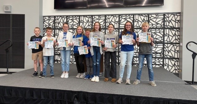  2025 Literature Festival Award recipients in grades 2-4